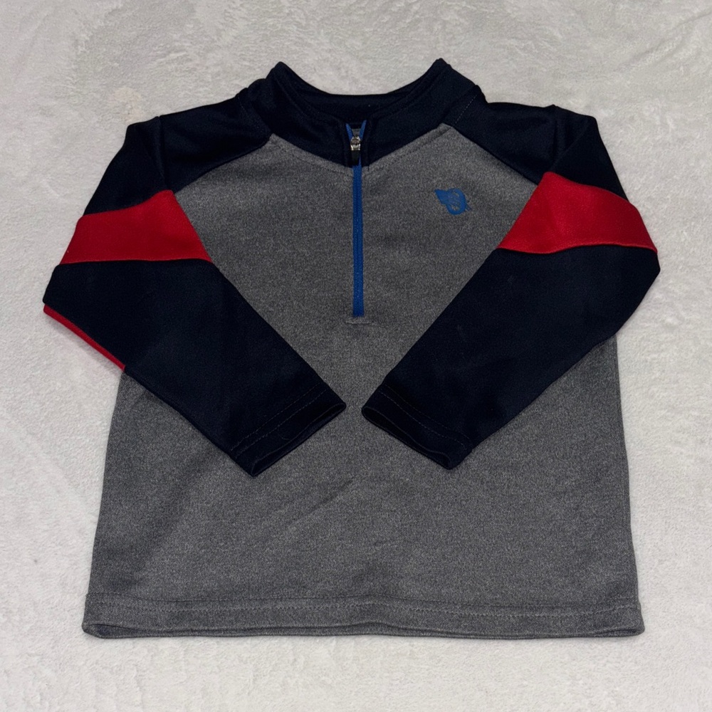 Oshkosh Gray Quarter-Zip Pullover 3T